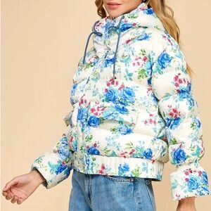 Floral Puffer Jacket